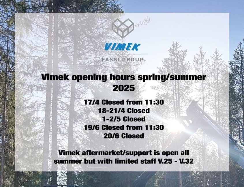 Vimek oppettider 25 eng